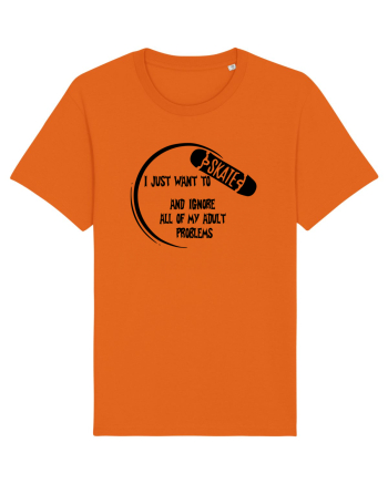 I JUST WANT TO SKATE Bright Orange