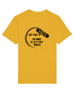 I JUST WANT TO SKATE Tricou mânecă scurtă Unisex Rocker
