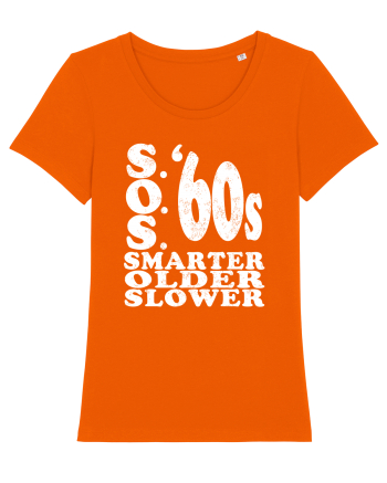 S.O.S. Slower Older Smarter '60s Bright Orange