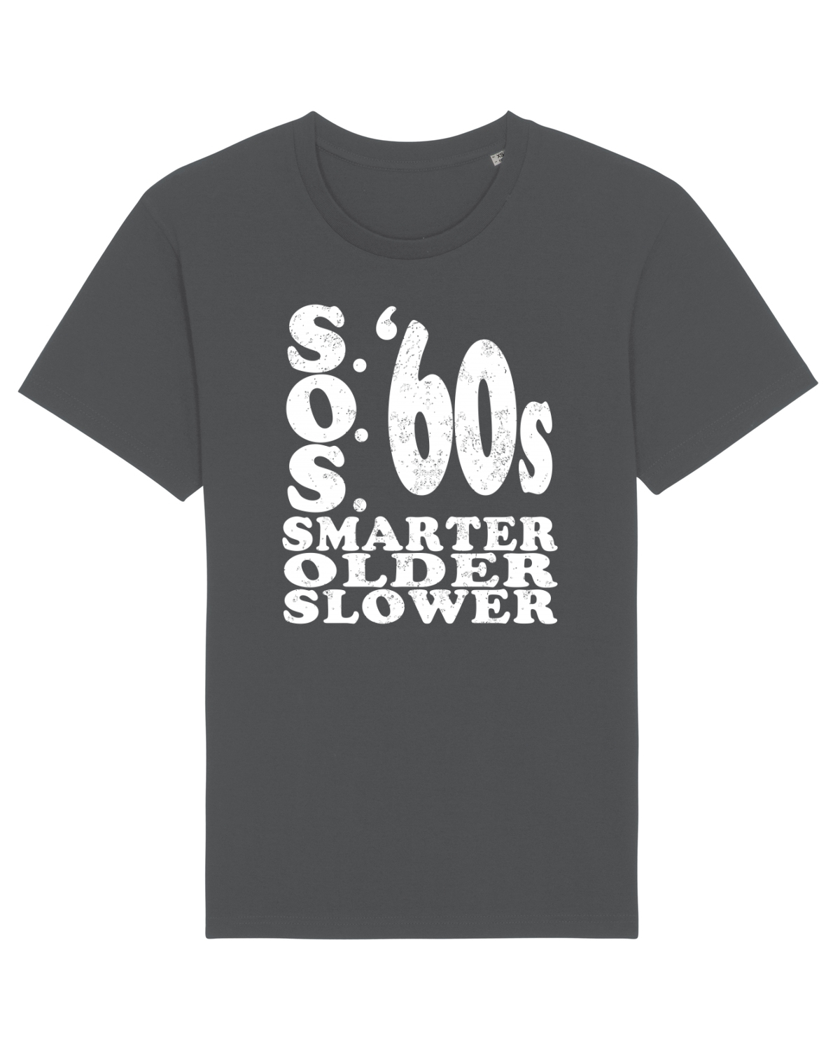 Tricou mânecă scurtă Unisex Rocker Anthracite
