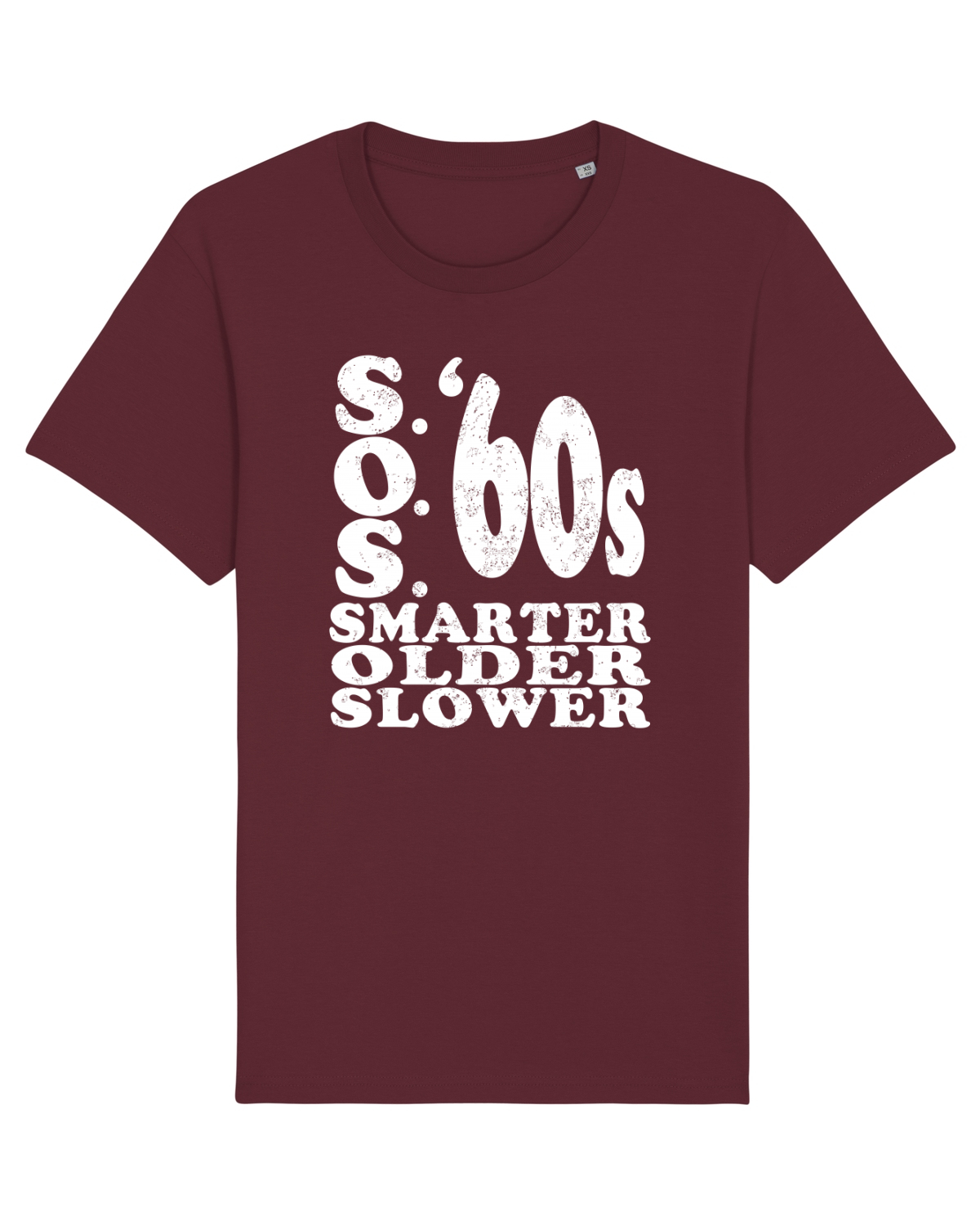 Tricou mânecă scurtă Unisex Rocker Burgundy