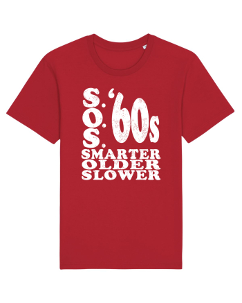 S.O.S. Slower Older Smarter '60s Red