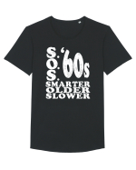 S.O.S. Slower Older Smarter '60s Tricou mânecă scurtă guler larg Bărbat Skater