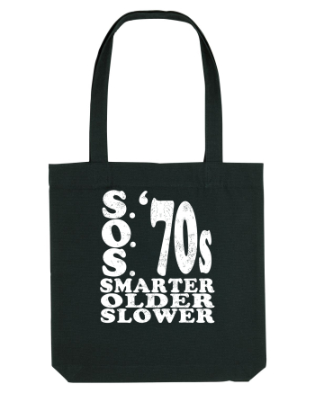S.O.S. Slower Older Smarter '70s Black