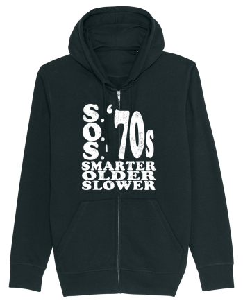 S.O.S. Slower Older Smarter '70s Black