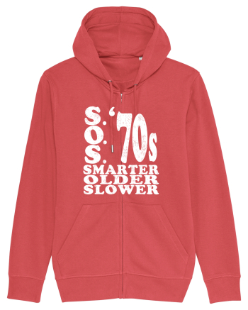 S.O.S. Slower Older Smarter '70s Carmine Red