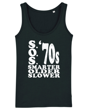 S.O.S. Slower Older Smarter '70s Black