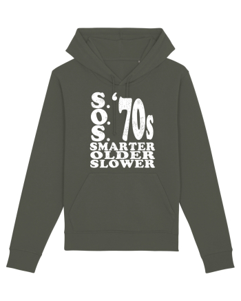 S.O.S. Slower Older Smarter '70s Khaki