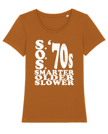S.O.S. Slower Older Smarter '70s Roasted Orange