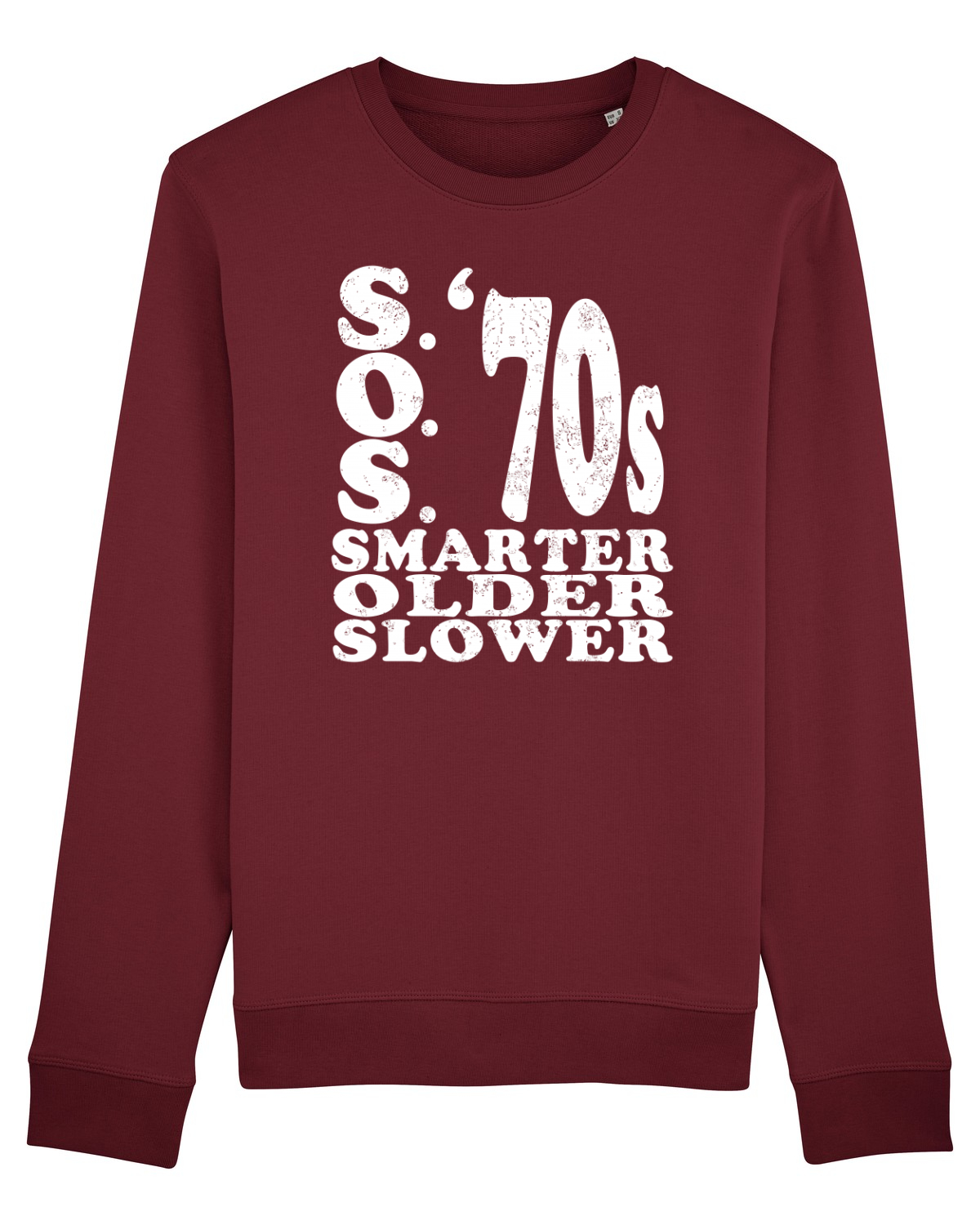 Bluză mânecă lungă Unisex Rise Burgundy