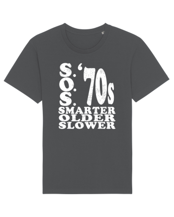 S.O.S. Slower Older Smarter '70s Anthracite