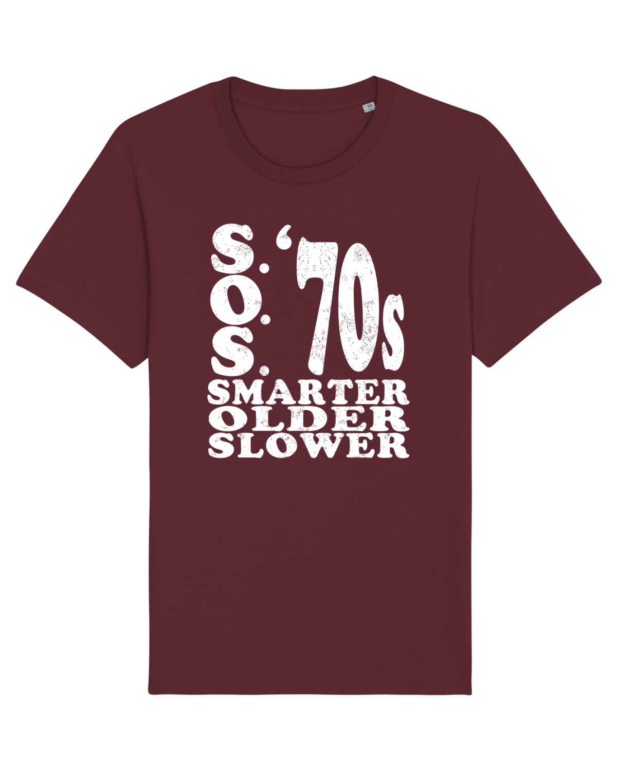 Tricou mânecă scurtă Unisex Rocker Burgundy