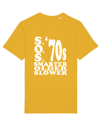 S.O.S. Slower Older Smarter '70s Spectra Yellow