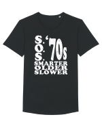 S.O.S. Slower Older Smarter '70s Tricou mânecă scurtă guler larg Bărbat Skater