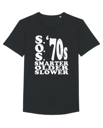 S.O.S. Slower Older Smarter '70s Black