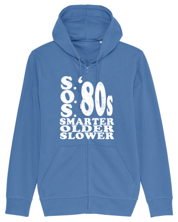 S.O.S. Slower Older Smarter '80s Bright Blue