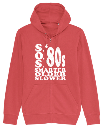 S.O.S. Slower Older Smarter '80s Carmine Red