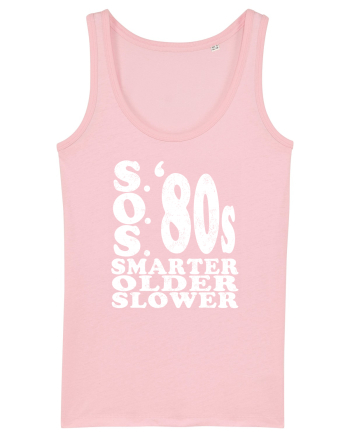 S.O.S. Slower Older Smarter '80s Cotton Pink