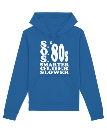 S.O.S. Slower Older Smarter '80s Royal Blue