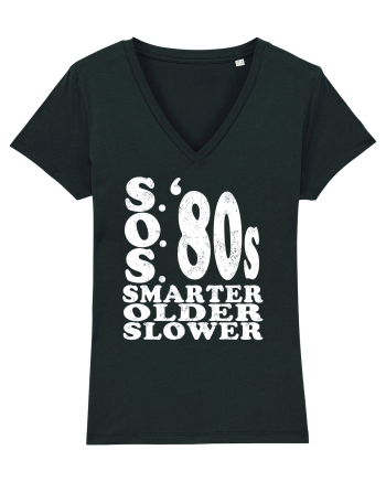S.O.S. Slower Older Smarter '80s Black