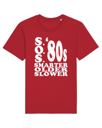 S.O.S. Slower Older Smarter '80s Red