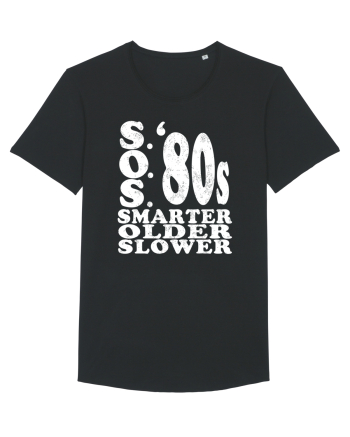 S.O.S. Slower Older Smarter '80s Black