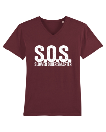 S.O.S. Slower Older Smarter Burgundy