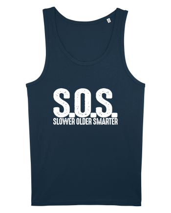 S.O.S. Slower Older Smarter Navy