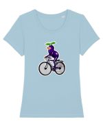 eggbike Tricou mânecă scurtă guler larg fitted Damă Expresser