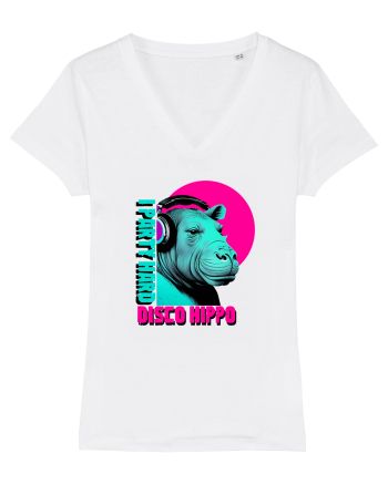 disco hippo White