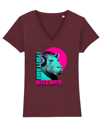 disco hippo Burgundy