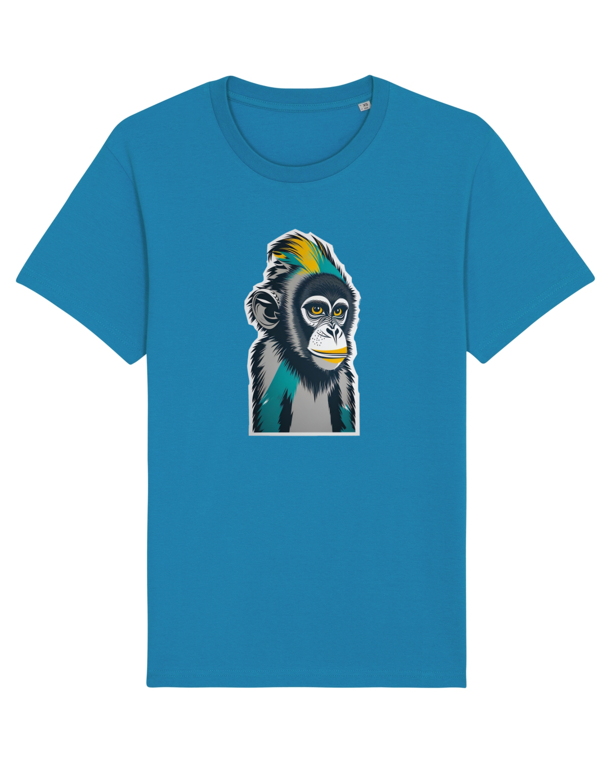 Tricou mânecă scurtă Unisex Rocker Azur