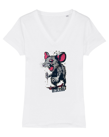 crazy rat White