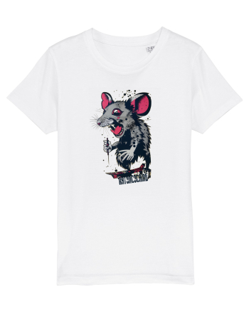 crazy rat White