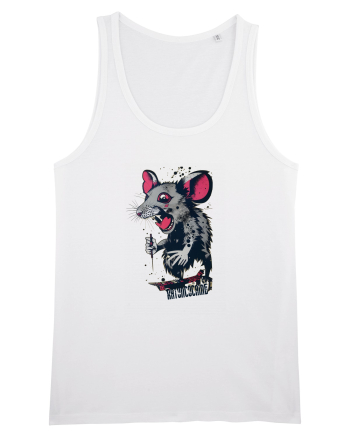 crazy rat White