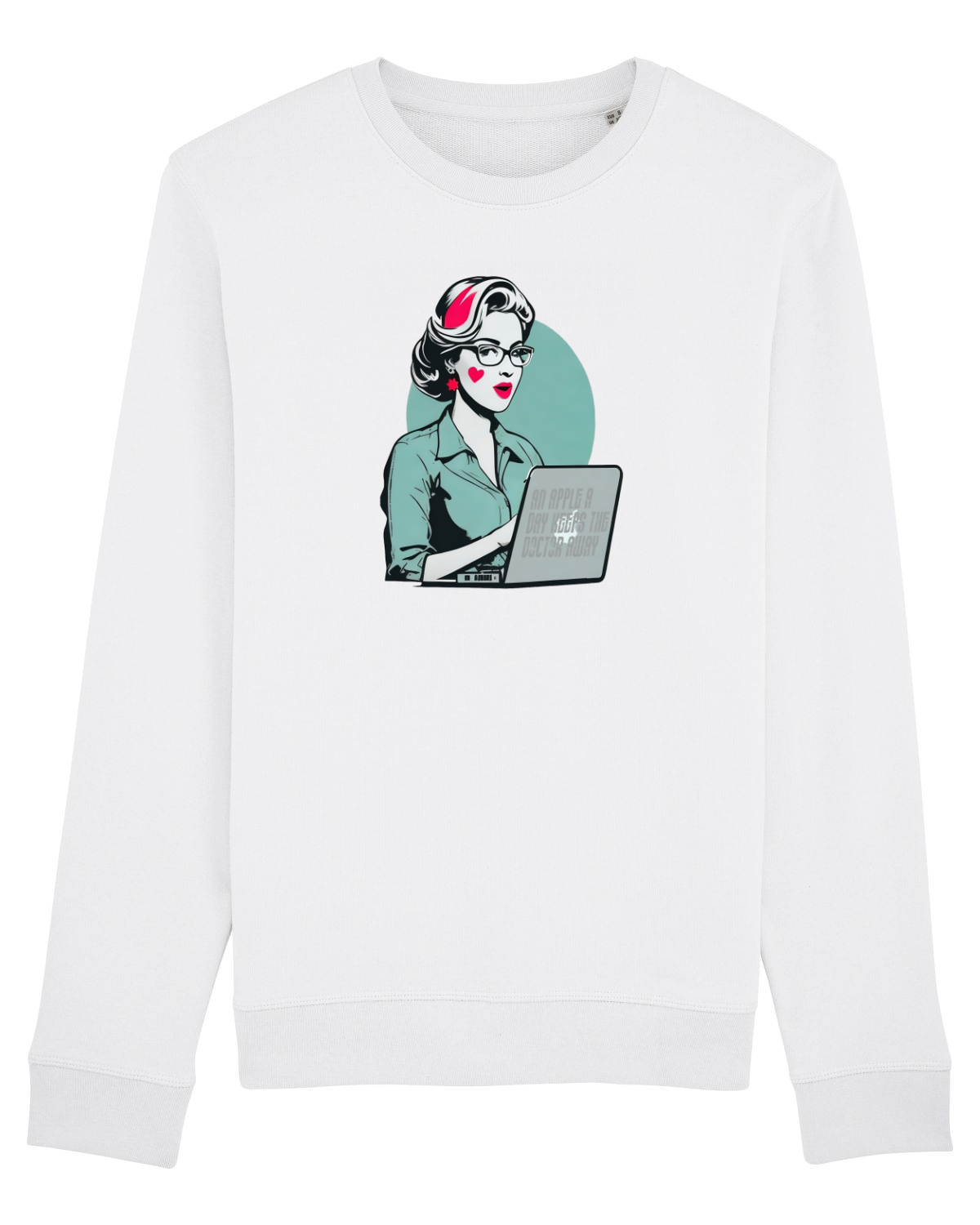 Bluză mânecă lungă Unisex Rise White