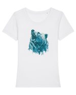 Grizzly_Georginio2 Tricou mânecă scurtă guler larg fitted Damă Expresser