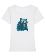 Grizzly Georginio_5 Tricou mânecă scurtă guler larg fitted Damă Expresser