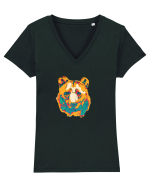 Grizzly Georginio_6 Tricou mânecă scurtă guler V Damă Evoker