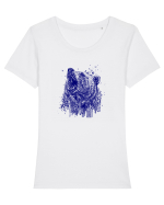 Grizzly Georginio_7 Tricou mânecă scurtă guler larg fitted Damă Expresser