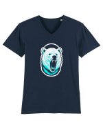 raged polar bear Tricou mânecă scurtă guler V Bărbat Presenter
