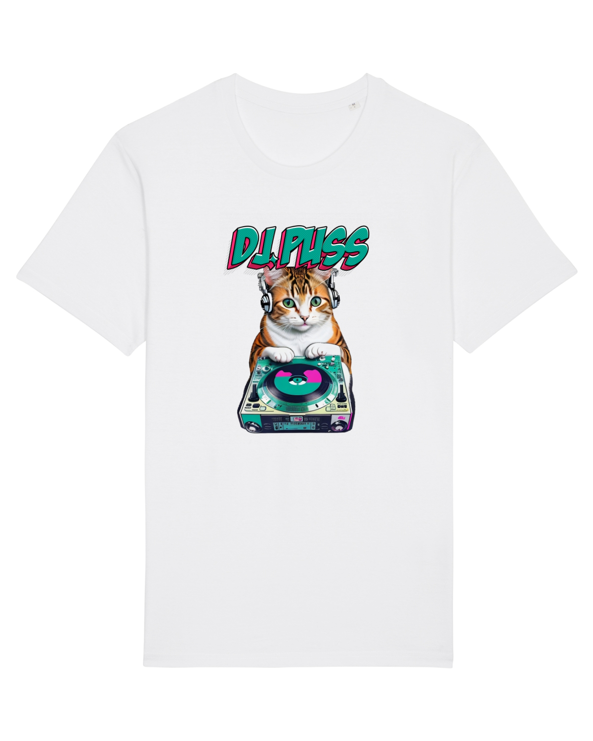 Tricou mânecă scurtă Unisex Rocker White