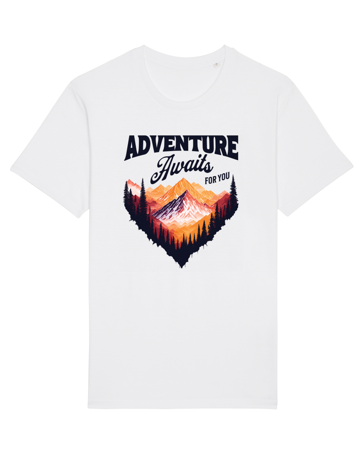 Tricou mânecă scurtă Unisex Rocker White