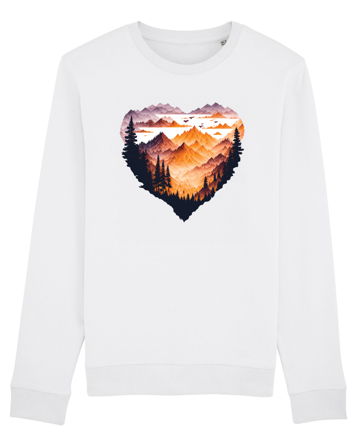 Bluză mânecă lungă Unisex Rise White
