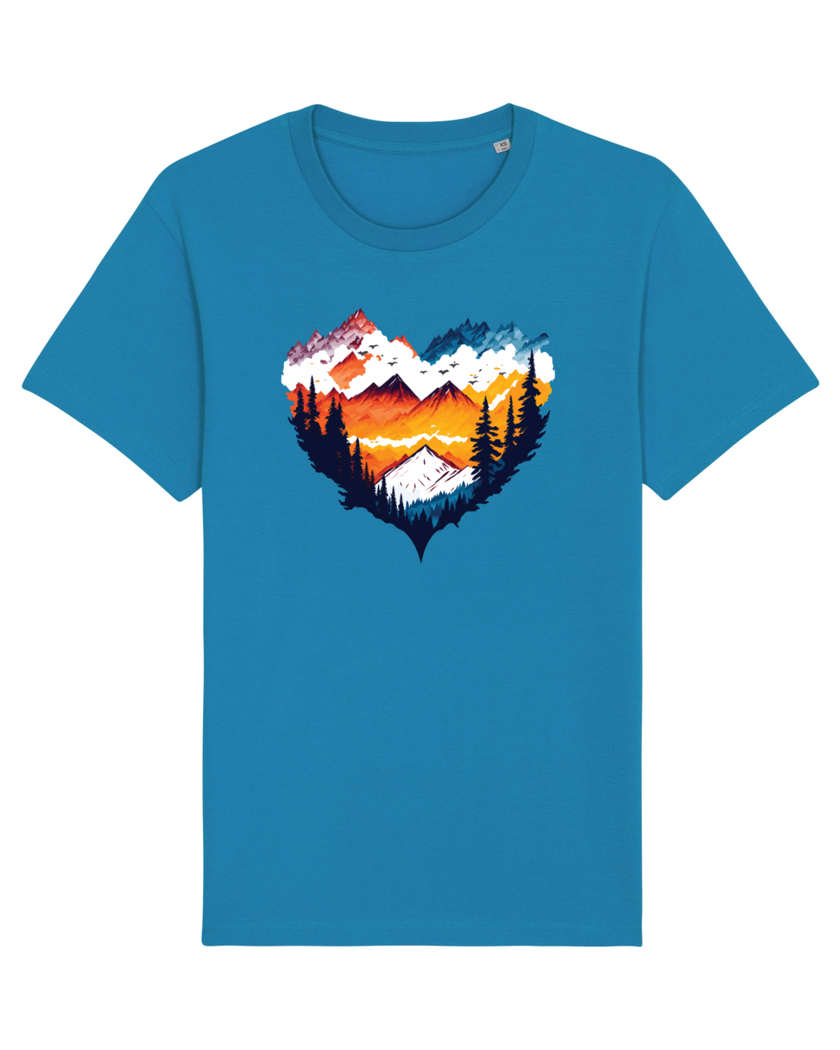 Tricou mânecă scurtă Unisex Rocker Azur