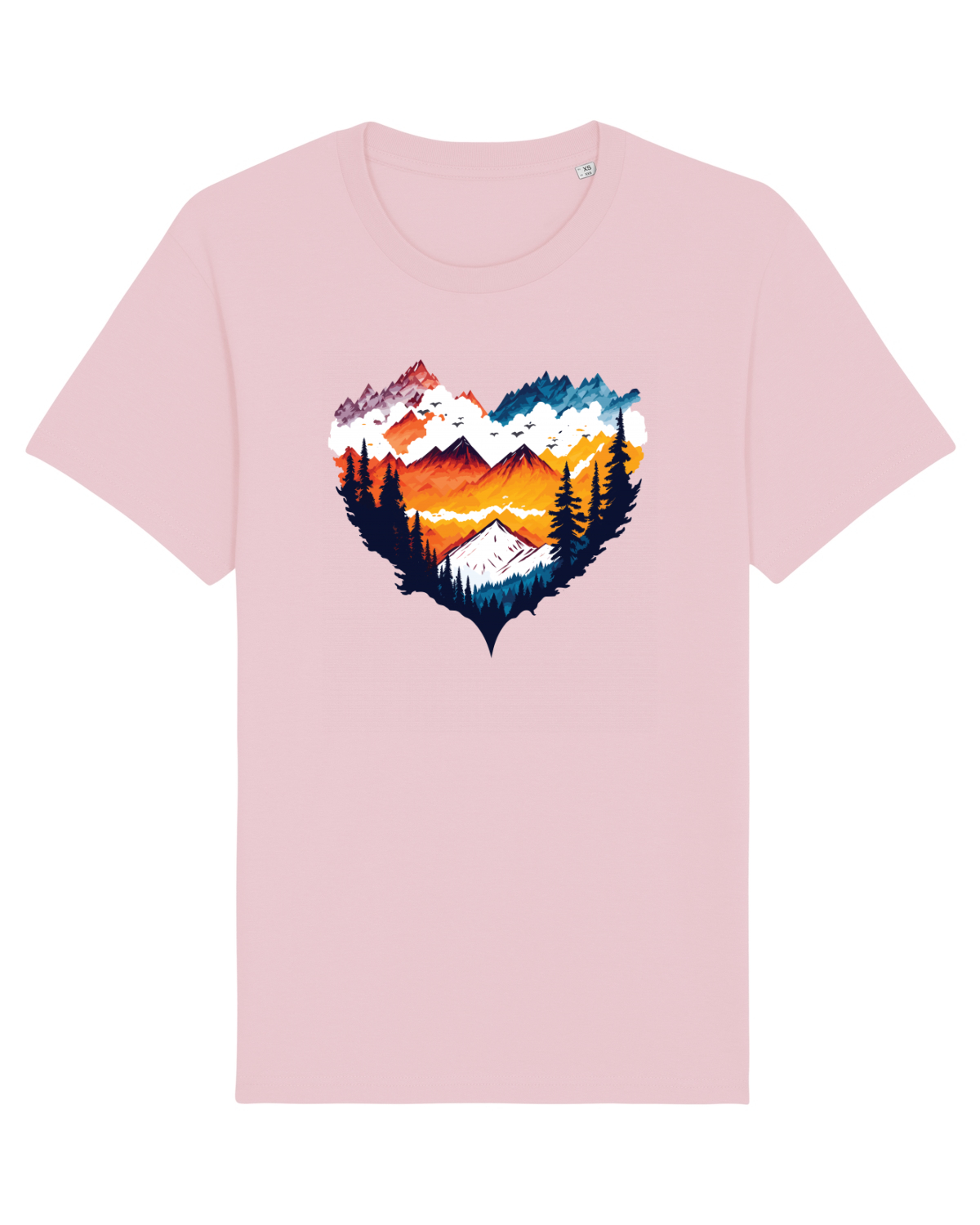 Tricou mânecă scurtă Unisex Rocker Cotton Pink