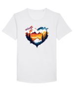 pentru pasionații de drumeții - Dragoste de munte v3 Tricou mânecă scurtă guler larg Bărbat Skater