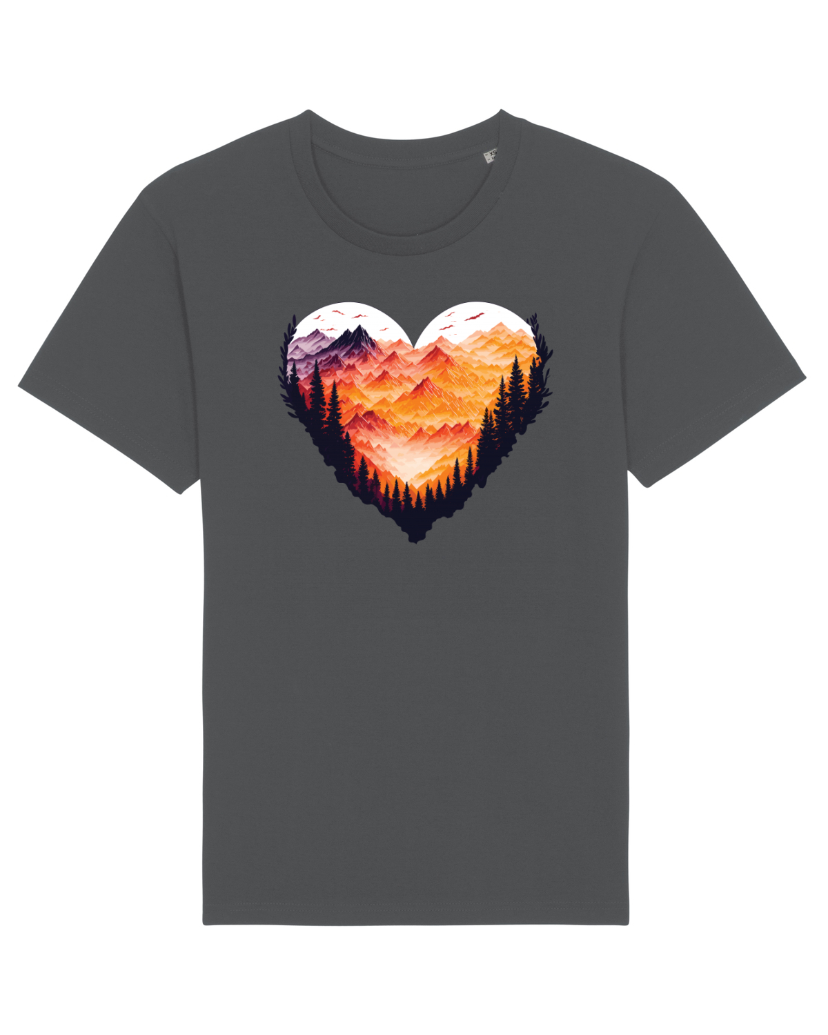 Tricou mânecă scurtă Unisex Rocker Anthracite