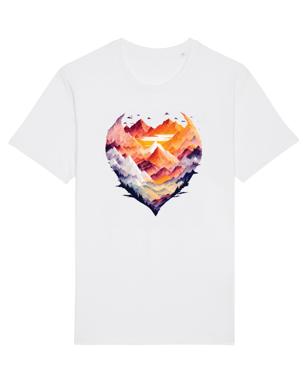 Tricou mânecă scurtă Unisex Rocker White