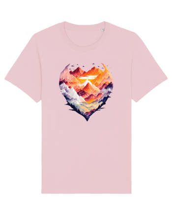 pentru pasionații de drumeții - Dragoste de munte v7 Cotton Pink